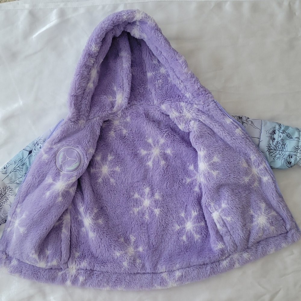 Disney Kids Purple and Blue Hooded Jacket - Picture 2 of 5